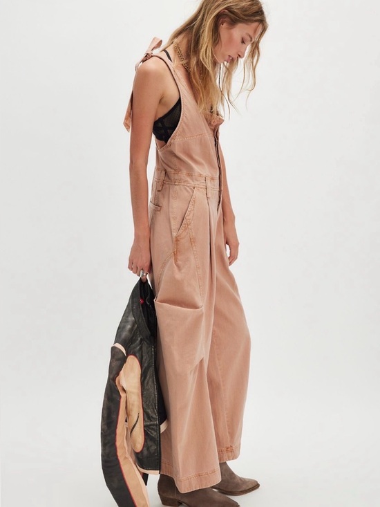 Free People Pants - Free People Must Have Wide Leg Overalls, XS